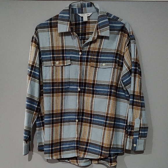 Old Navy Tops - Women's Old Navy Flannel Plaid Button-Up Shirt